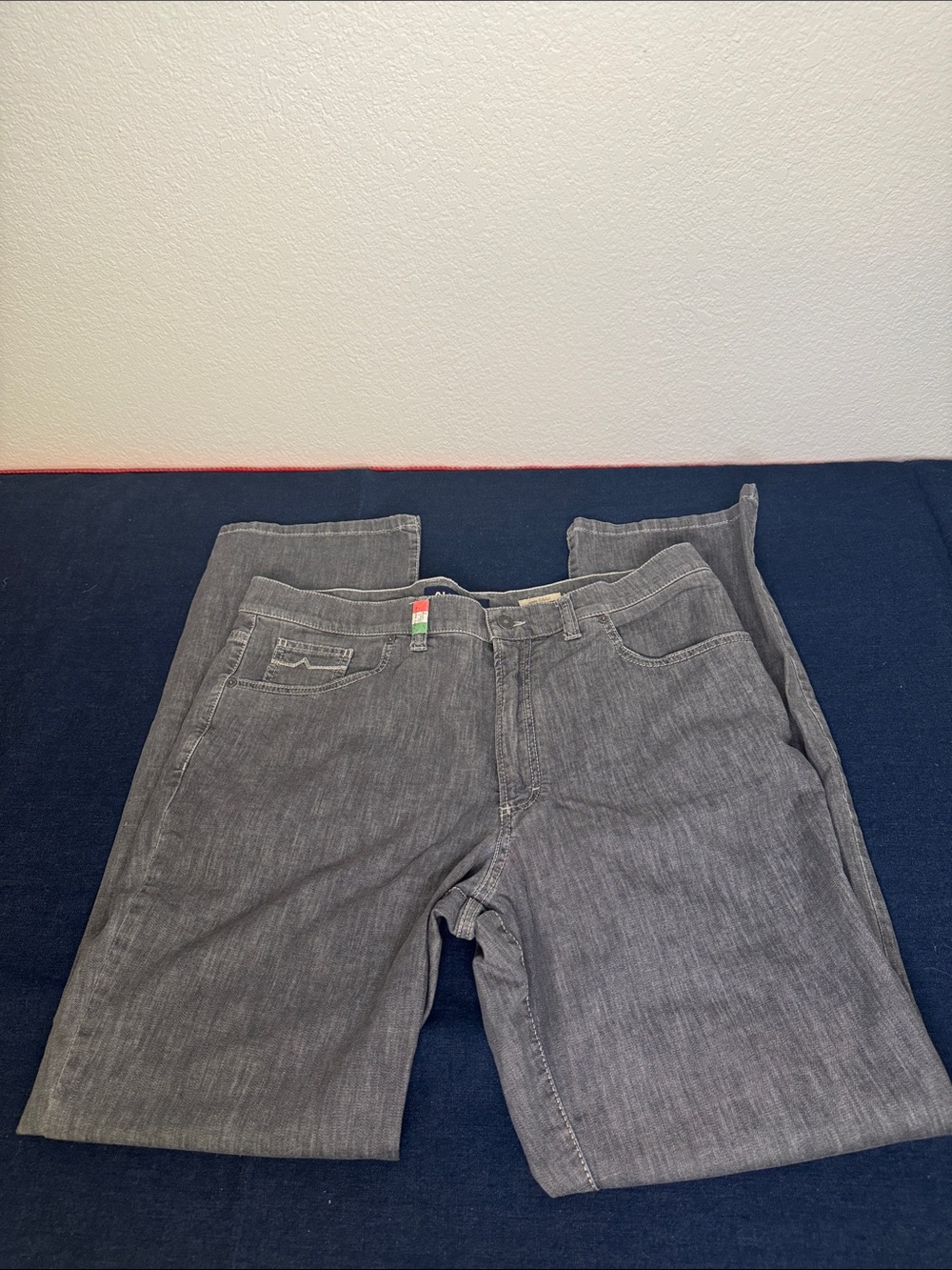 Alberto Gray “Tommy” comfort fit light denim.  38x34